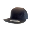 Powell Richardson Flat Bill Black Snap Back Black on Black Hat