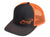 Snap Back Orange / Black Hat